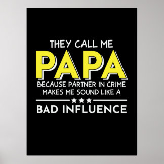 Poster Pai Presente Chamam-Me Papas