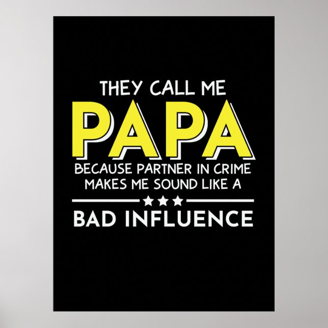 Poster Pai Presente Chamam-Me Papas (Frente)