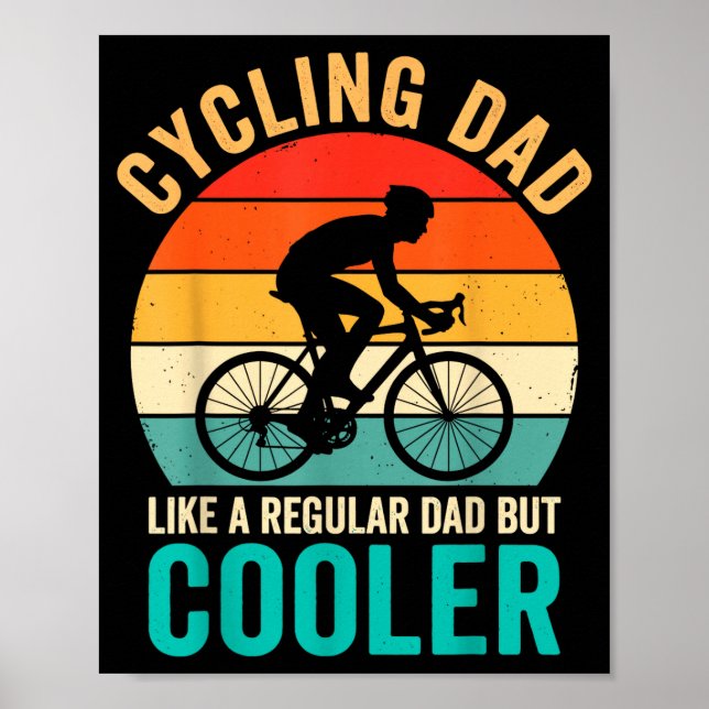 Poster Pai que pedala como uma bicicleta normal, mas mais (Frente)