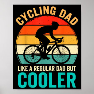 Poster Pai que pedala como uma bicicleta normal, mas mais