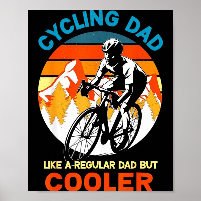 Poster Pai que pedala como uma bicicleta regular, mas mai (Frente)