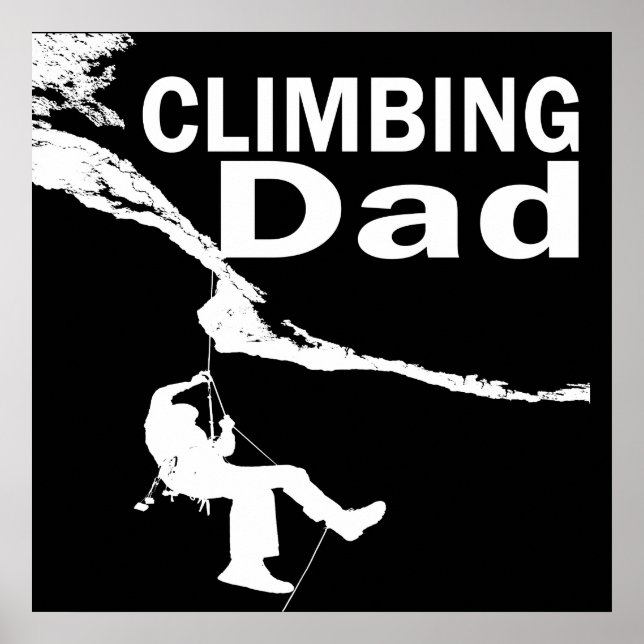 Poster Pai que pratica escalada (Frente)