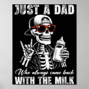 Poster Pai que voltou com esqueleto de leite dia dos pais