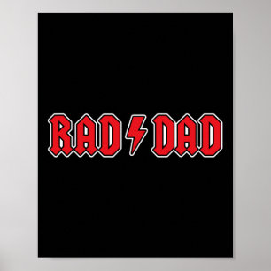 Poster Pai Radical Camisa Vintage Legal de Rock And Roll