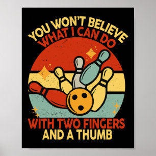 Poster Pai Retro Boliches Engraçadas Mulheres Humor Adult