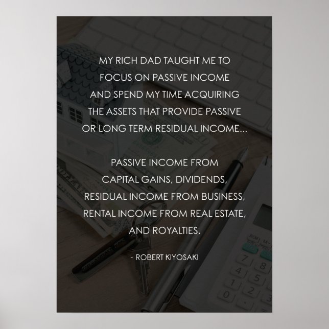 Poster Pai rico vs Pai fraco - Motivação monetária (Frente)