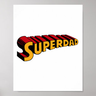 Poster Pai Super Pai Super-Pai Funny Super-Herói