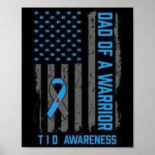 Poster Pai T1D de Sensibilização para a Diabetes Tipo 1