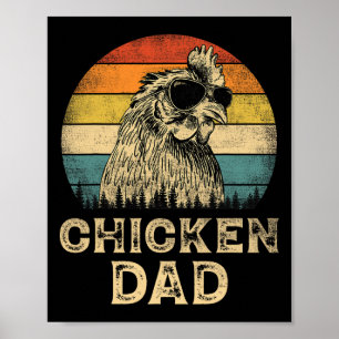 Poster Pai Vintage Galinha Amante Pai Padre#39