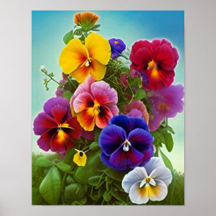Poster Painéis coloridos - AI ART