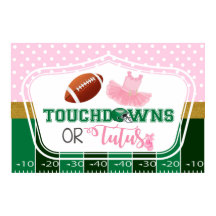 Painéis de Revelação de Gênero Touchdowns ou Tutus