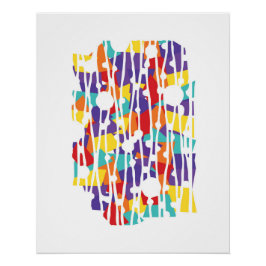 Pôster Painéis Vibrantes: Executando a Geometria da Corri