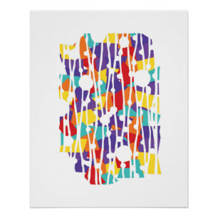 Pôster Painéis Vibrantes: Executando a Geometria da Corri