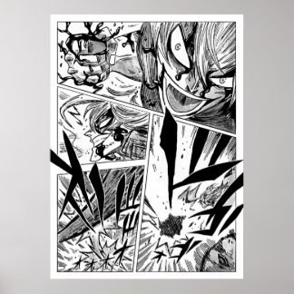 Poster Painel Black Clover Manga (Mansão Preto) com estil