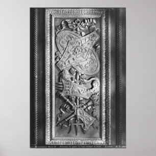 Pôster Painel da porta, estilo de Henri II, c.1556