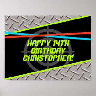 Poster Painel de Fundo Personalizado para Festa de Aniver