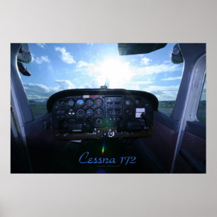 Pôster Painel de instrumentos Cessna 172