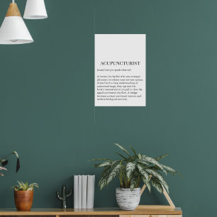 Poster Painel de Parede de Acupuntura Gráfico de acupuntu