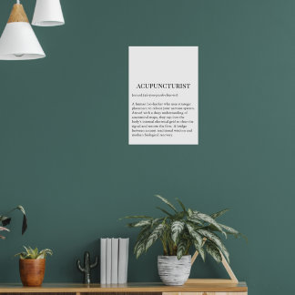 Poster Painel de Parede de Acupuntura Gráfico de acupuntu