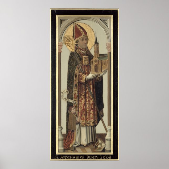 Pôster Painel de Representação de Ruas. Ansgar, 1457 (Frente)