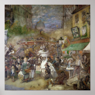 Poster Painel decorativo que descreve Paris