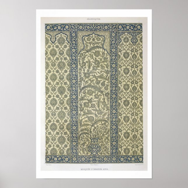 Pôster Painel em Lado da Mesquita de Ibrahym Agha, de 'Ar (Frente)
