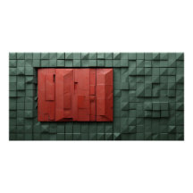 Painel Geométrico Futurístico