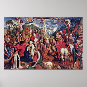 Pôster Painel Médio de Aachen Altar (Passionstriptychon):