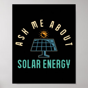 Poster Painel solar Pergunte-me sobre energia solar energ