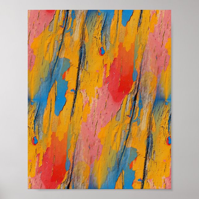 Poster Paint Splatter colorido (Frente)