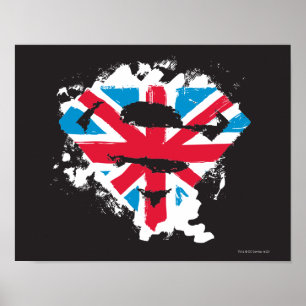 Pôster Paint Strokes British S-Shield