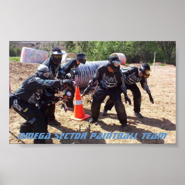 Pôster Paintball: Equipe Omega Setor (Frente)