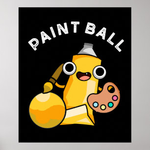 Poster Paintball Funny Paint Dark BG