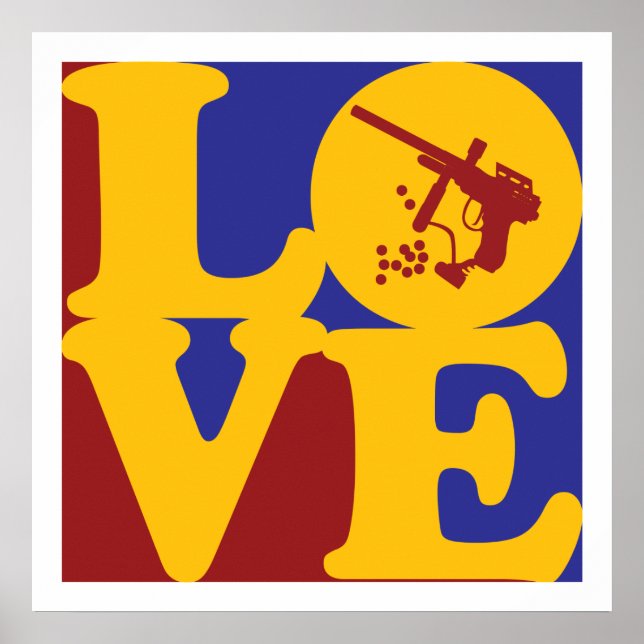 Poster Paintball Love (Frente)