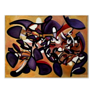 Pôster "Painted Study for Silent Formation", Poster