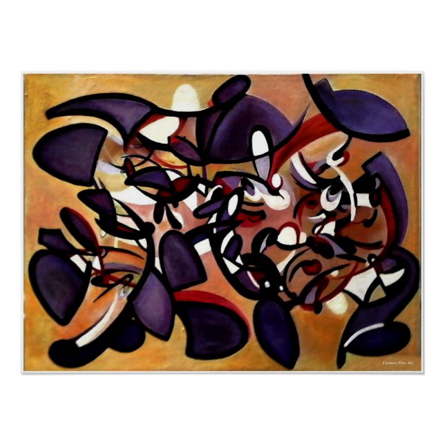 Pôster "Painted Study for Silent Formation", Poster (Frente)