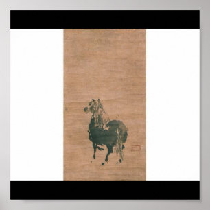 Pôster Painting by Miyamoto Musashi, c. 1600's