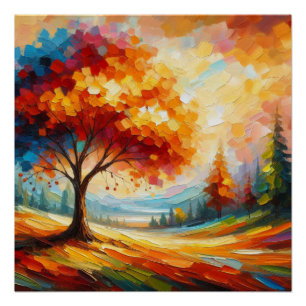 Pôster Painting Com Cor Brilhante- 96771
