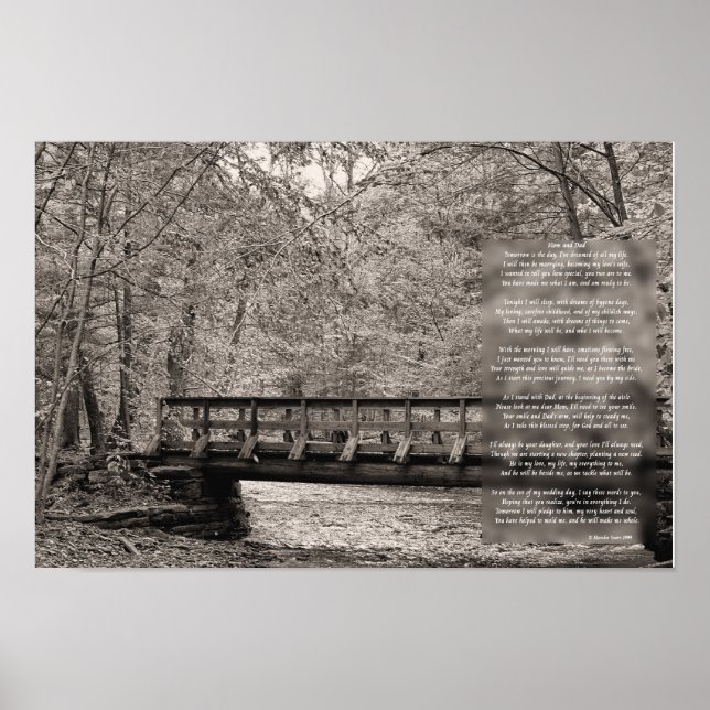 Poster Pais da Noiva - Poema de Casamento (Frente)