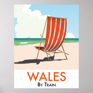 Poster País de Gales por trem