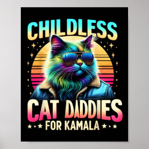 Poster Pais De Gato Sem Fios Kamala Para Gato Negro Kamal