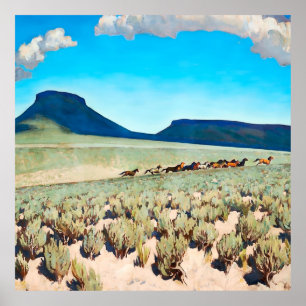 Poster “País do Cavalo Selvagem” por Maynard Dixon