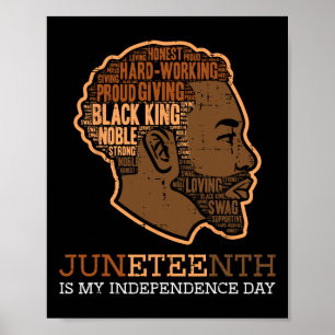 Poster Pais do Rei Negro Dia da Independência Melanina