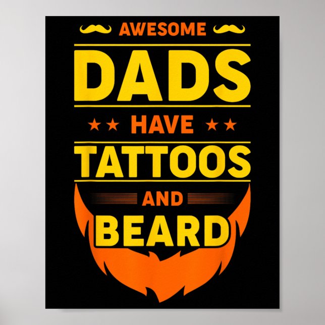 Poster Pais Fantásticos Têm Tatuagens E Barba (Frente)