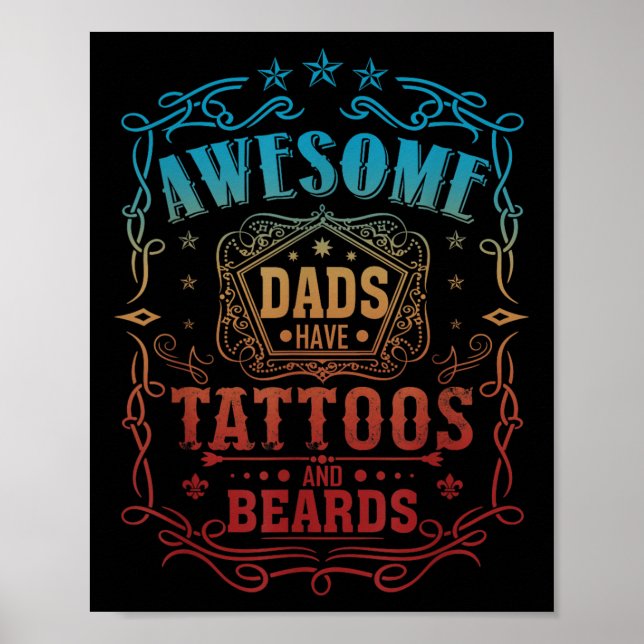 Poster Pais Fantásticos Têm Tatuagens E Barbas (Frente)