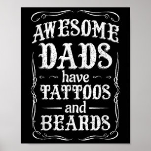 Poster Pais Fantásticos Têm Tatuagens E Barbas Camiseiros