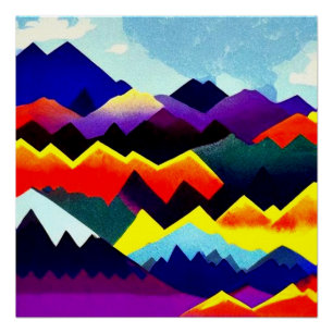 Pôster Paisagem Abstractum 20