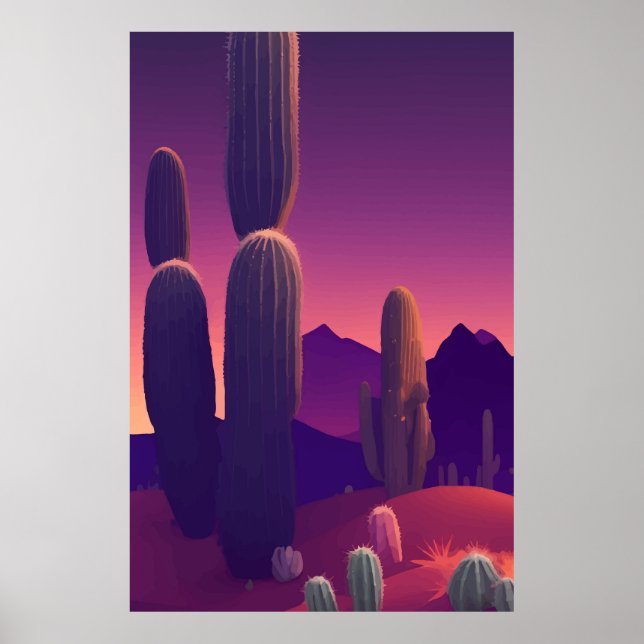 Poster Paisagem abstrato (Frente)