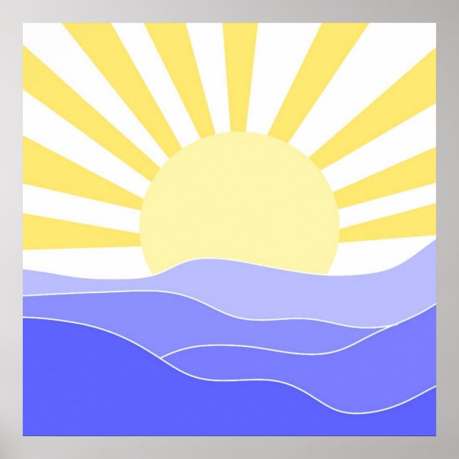 Poster paisagem abstrato arte (Frente)