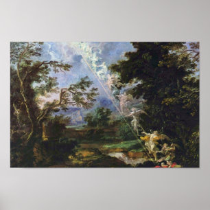 Poster "Paisagem alemão com o sonho de Jacob", "